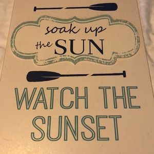 BEACH wooden wall art